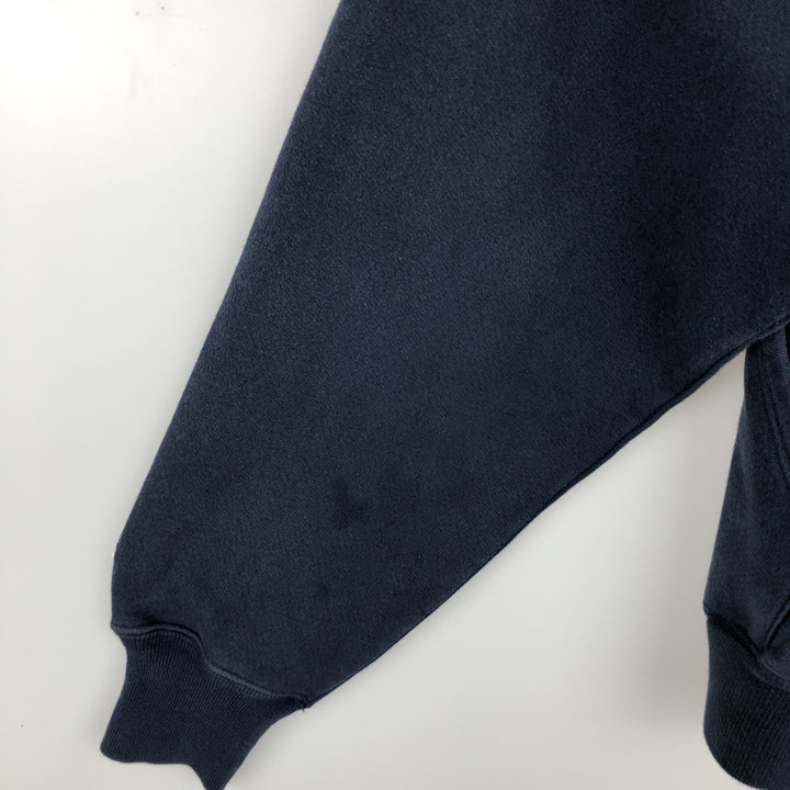 2000'S Champion PREMIUM REVERSE WEAVE Premium Reverse Weave Sweatshirt Pullover Hoodie, Men's Size Small cotton navy blue type Vintage Second Hand