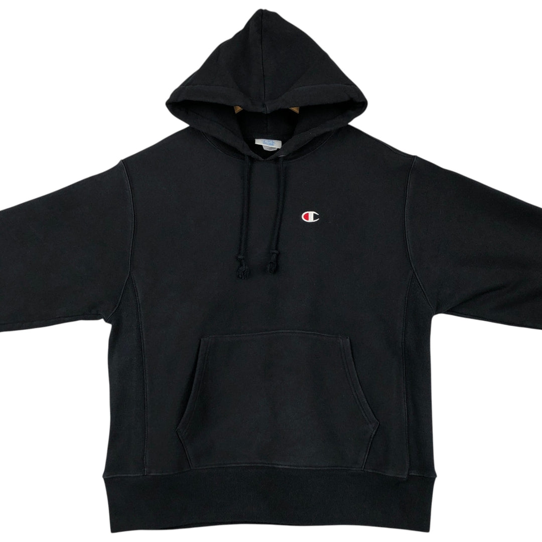Champion REVERSE WEAVE One-Point Sweat Pullover Hoodie, Men's Size L (approx.) cotton black type Vintage Second Hand