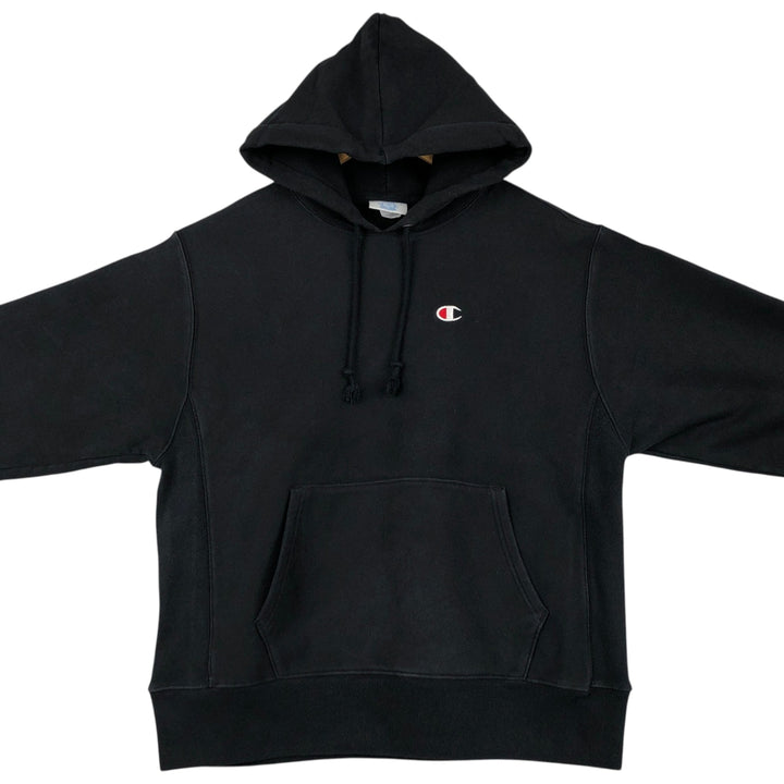 Champion REVERSE WEAVE One-Point Sweat Pullover Hoodie, Men's Size L (approx.) cotton black type Vintage Second Hand