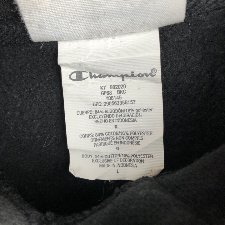 Champion REVERSE WEAVE One-Point Sweat Pullover Hoodie, Men's Size L (approx.) cotton black type Vintage Second Hand