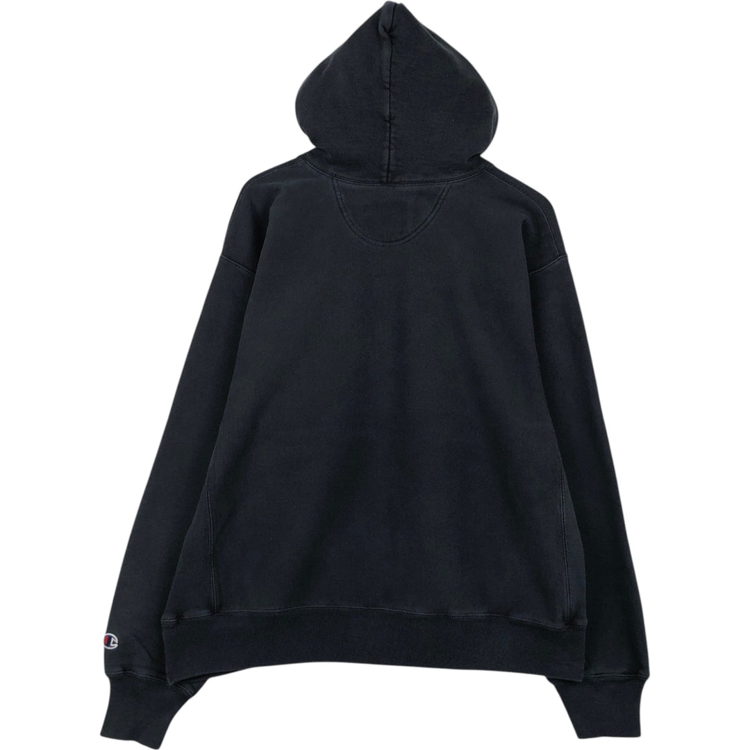 00'S Champion PREMIUM REVERSE WEAVE Premium Reverse Weave Sweat Pullover Hoodie Men's XL unclear black type Vintage Second Hand