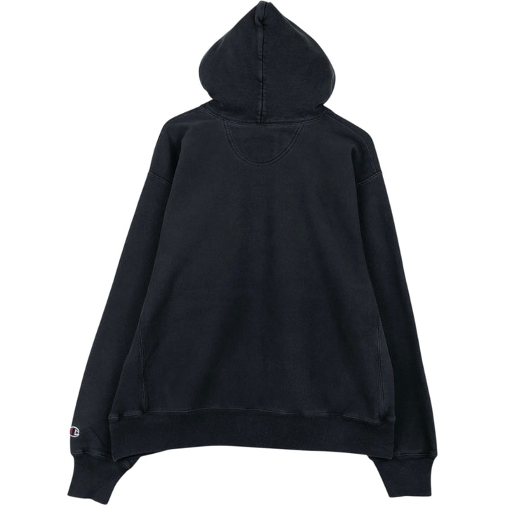 00'S Champion PREMIUM REVERSE WEAVE Premium Reverse Weave Sweat Pullover Hoodie Men's XL unclear black type Vintage Second Hand