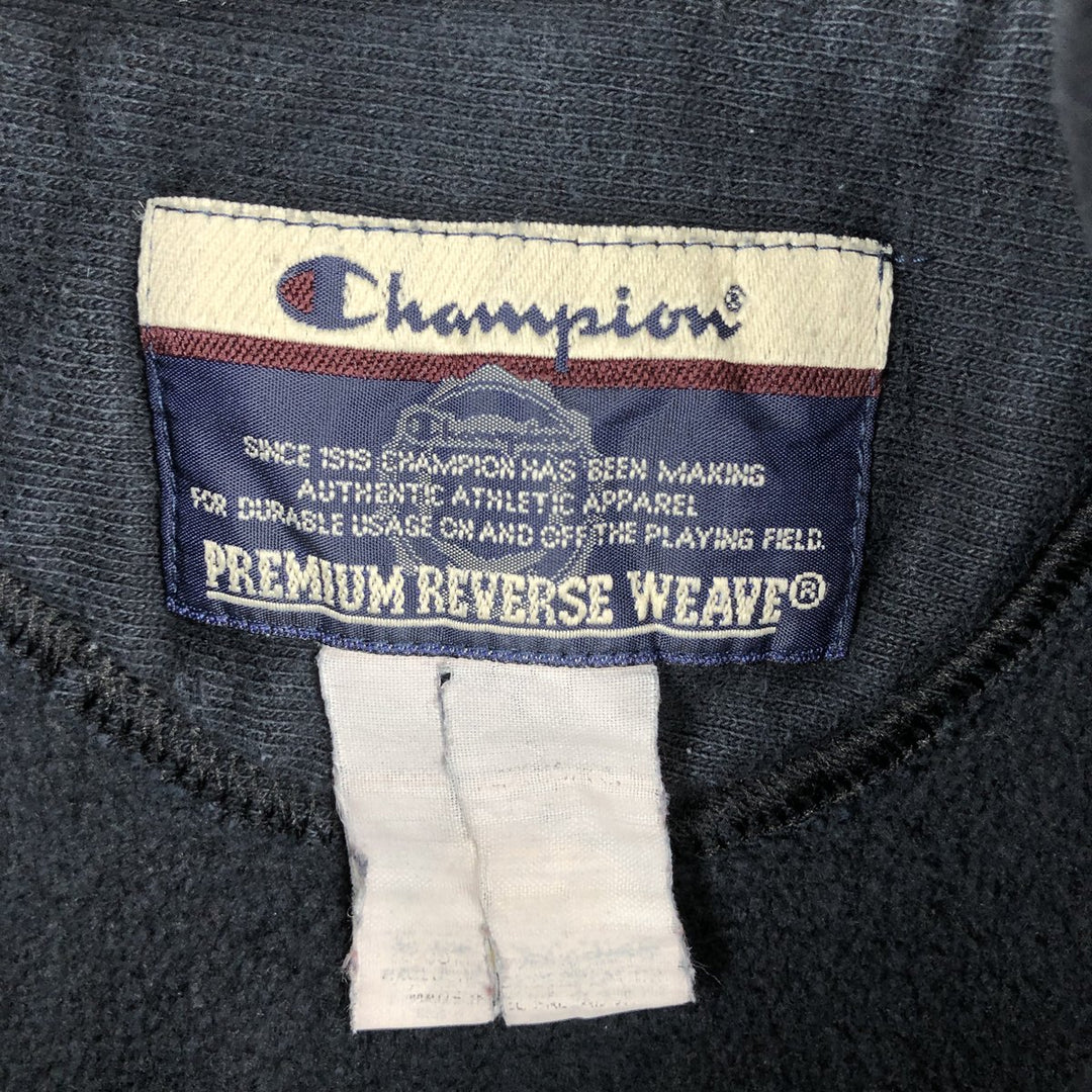 00'S Champion PREMIUM REVERSE WEAVE Premium Reverse Weave Sweat Pullover Hoodie Men's XL unclear black type Vintage Second Hand