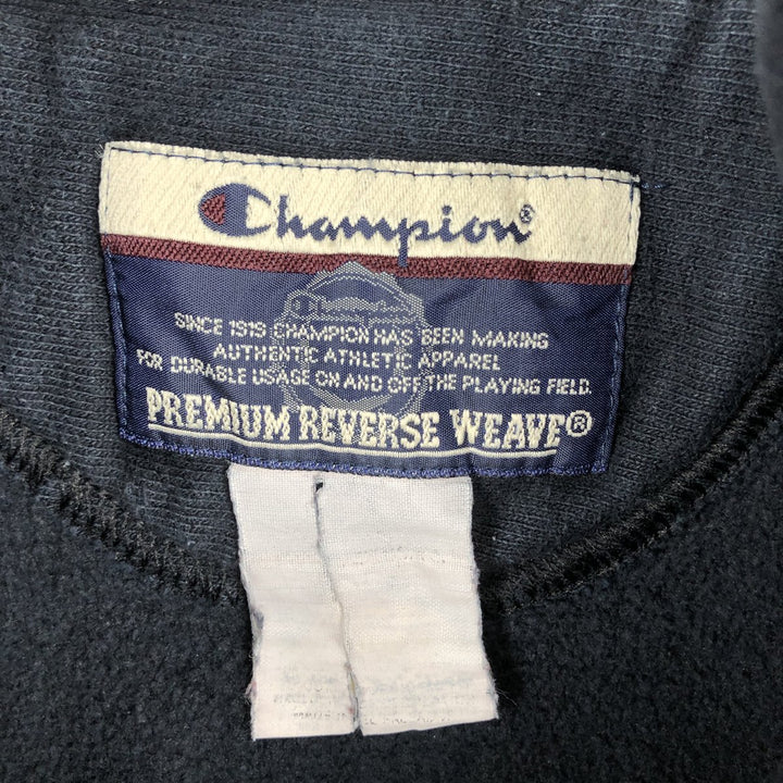 00'S Champion PREMIUM REVERSE WEAVE Premium Reverse Weave Sweat Pullover Hoodie Men's XL unclear black type Vintage Second Hand