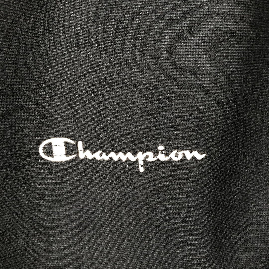 00'S Champion PREMIUM REVERSE WEAVE Premium Reverse Weave Sweat Pullover Hoodie Men's XL unclear black type Vintage Second Hand