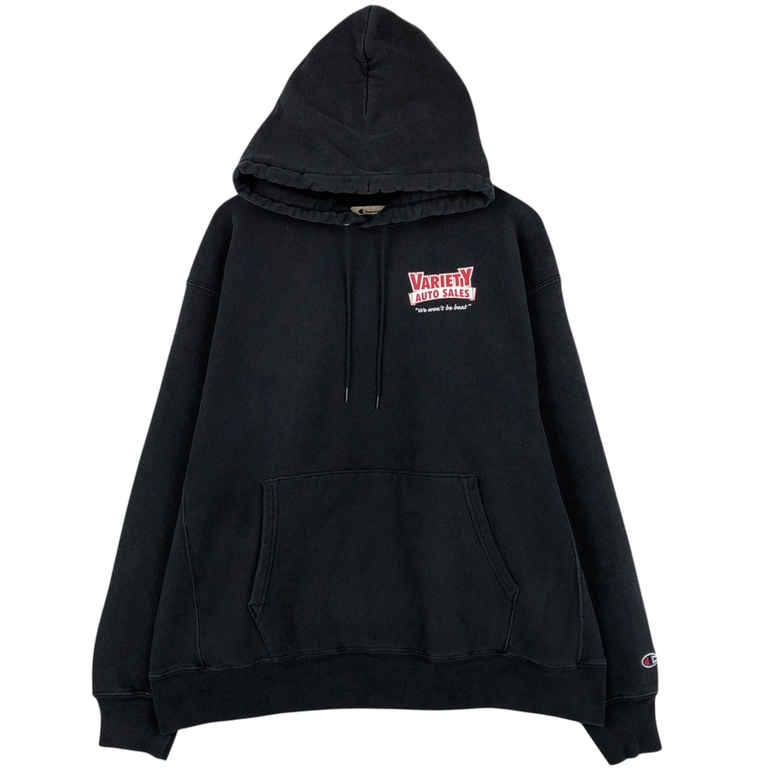 00'S Champion PREMIUM REVERSE WEAVE Premium Reverse Weave Sweat Pullover Hoodie Men's XL cotton black type Vintage Second Hand