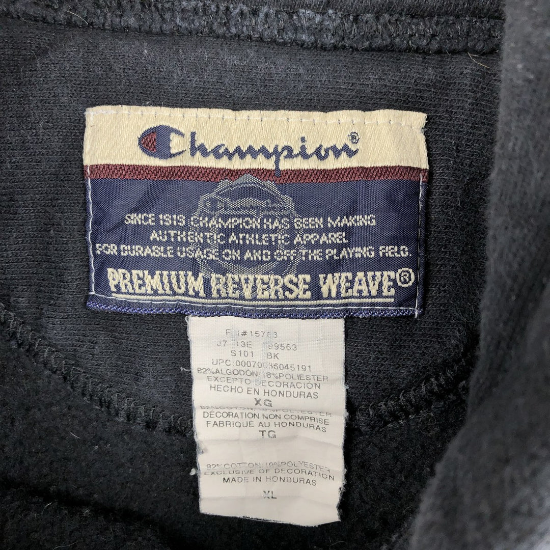 00'S Champion PREMIUM REVERSE WEAVE Premium Reverse Weave Sweat Pullover Hoodie Men's XL cotton black type Vintage Second Hand