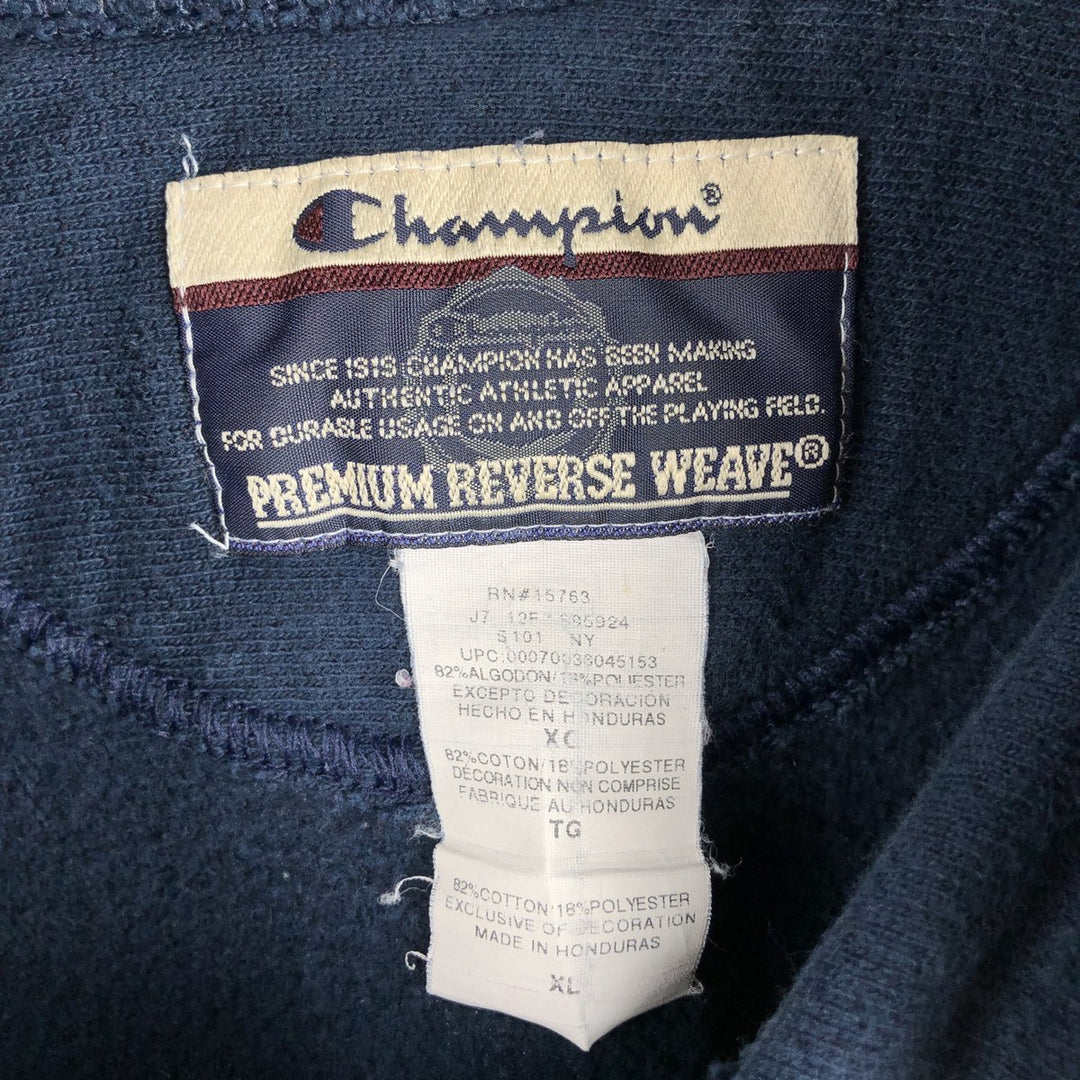 00'S Champion PREMIUM REVERSE WEAVE Premium Reverse Weave Sweat Pullover Hoodie Men's XL cotton Navy blue Vintage Second Hand