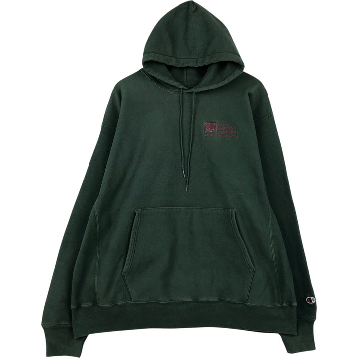 00'S Champion PREMIUM REVERSE WEAVE Premium Reverse Weave Sweat Pullover Hoodie Men's XL cotton green type Vintage Second Hand