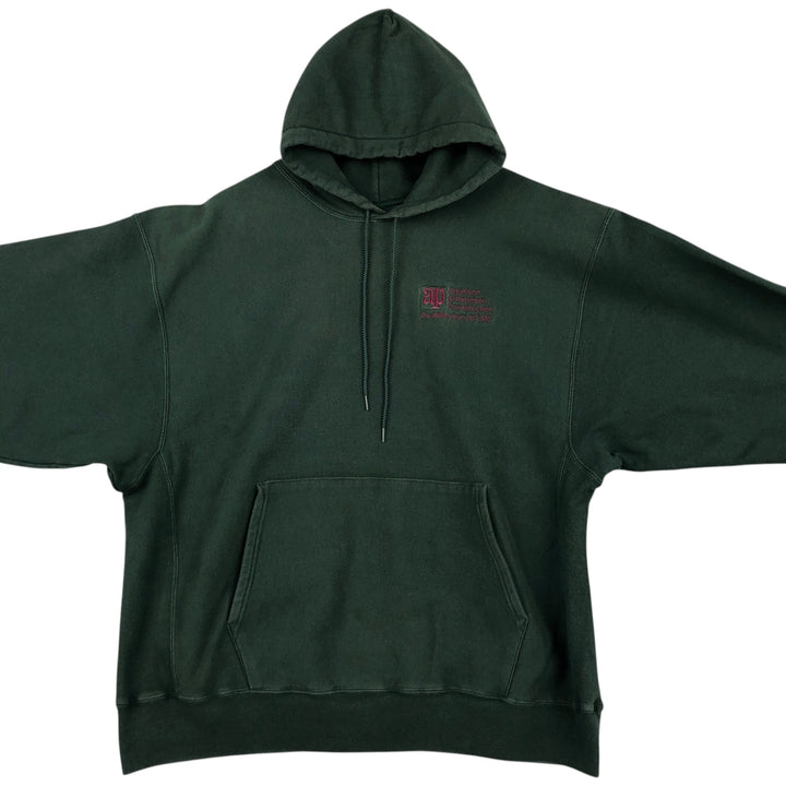 00'S Champion PREMIUM REVERSE WEAVE Premium Reverse Weave Sweat Pullover Hoodie Men's XL cotton green type Vintage Second Hand