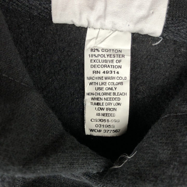 Champion REVERSE WEAVE Reverse Weave College Sweat Pullover Hoodie Men's L size cotton black type Vintage Second Hand