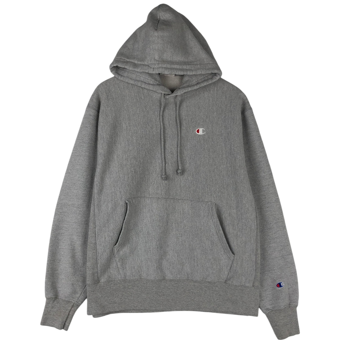 Champion REVERSE WEAVE Sweat Pullover Hoodie (Men's Size L equivalent) cotton gray type Vintage Second Hand