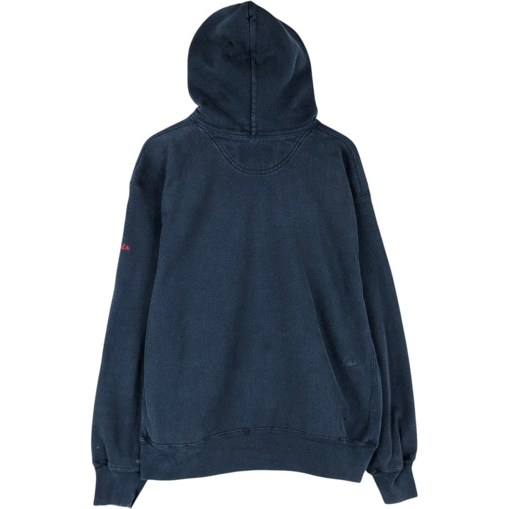 Champion Premium Reverse Weave Advertising Sweat Pullover Hoodie, Men's XXL equivalent. cotton navy blue type Vintage Second Hand