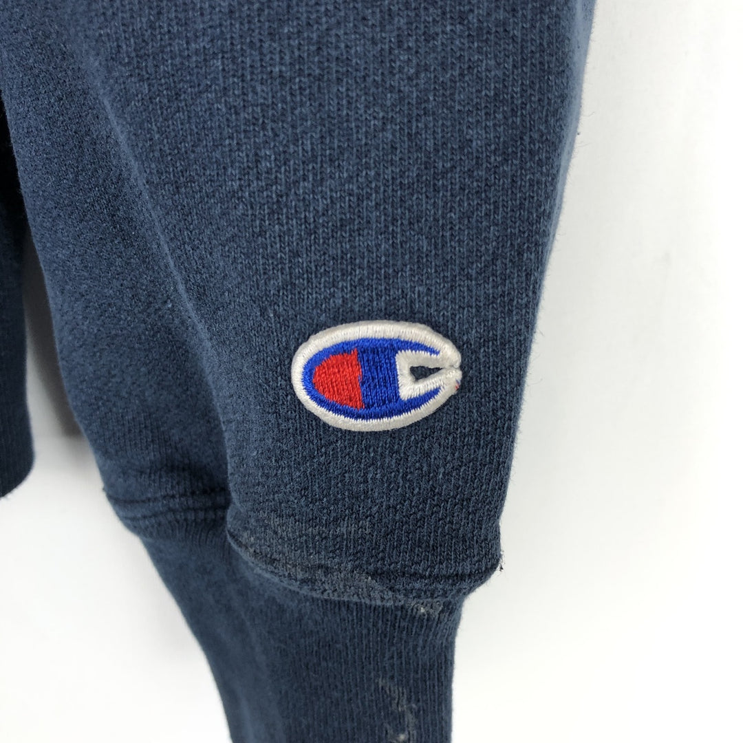 Champion Premium Reverse Weave Advertising Sweat Pullover Hoodie, Men's XXL equivalent. cotton navy blue type Vintage Second Hand