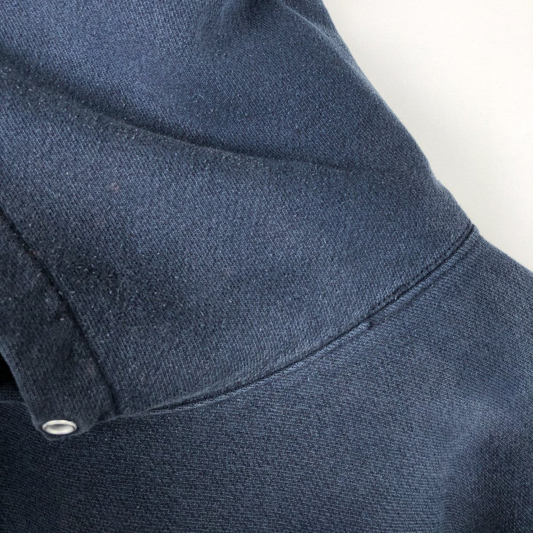 Champion Premium Reverse Weave Advertising Sweat Pullover Hoodie, Men's XXL equivalent. cotton navy blue type Vintage Second Hand