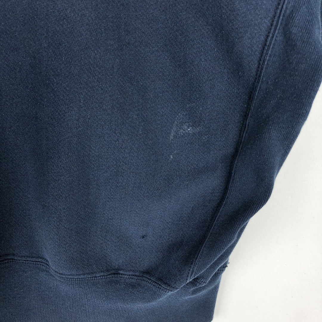 Champion Premium Reverse Weave Advertising Sweat Pullover Hoodie, Men's XXL equivalent. cotton navy blue type Vintage Second Hand