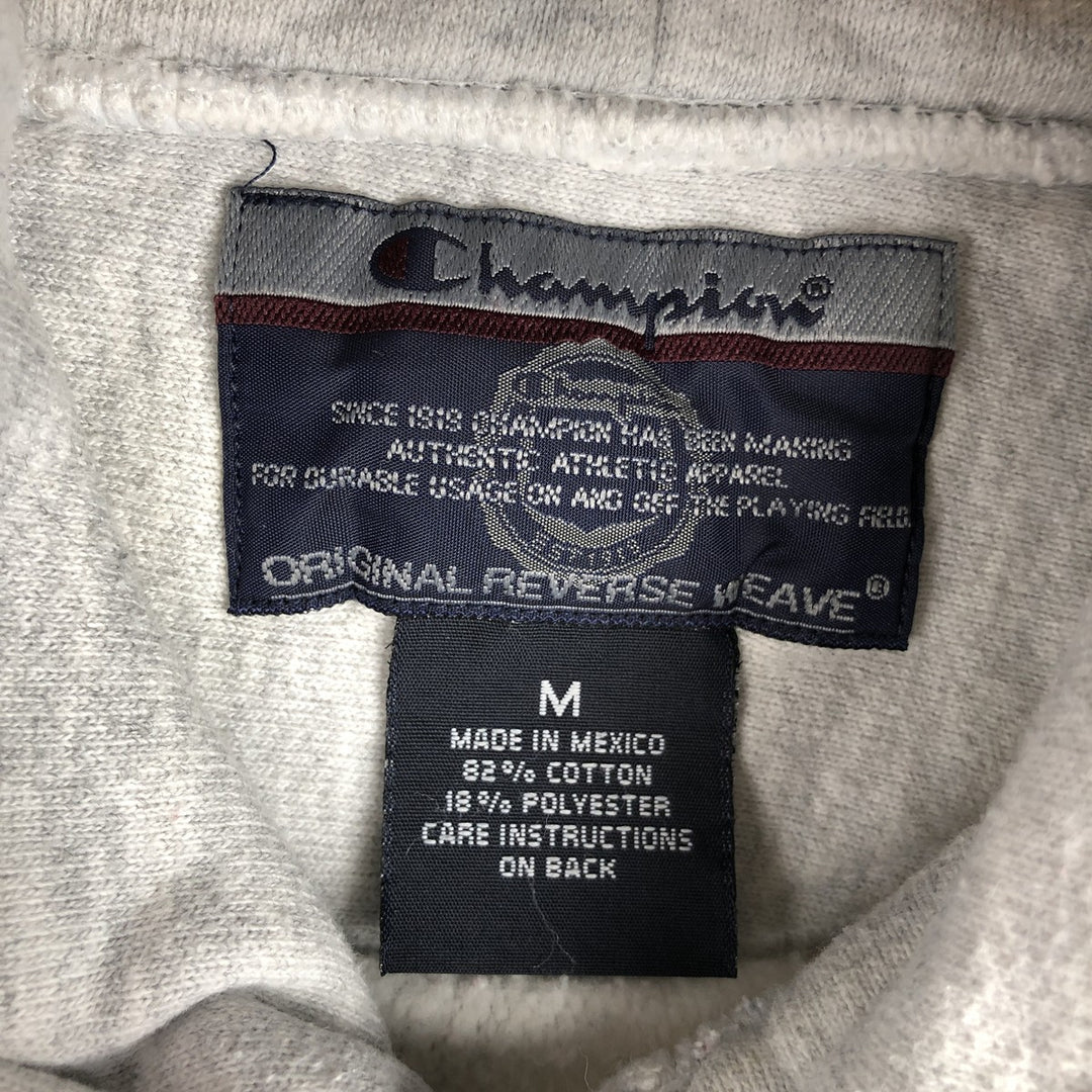 2000'S Champion Original Reverse Weave College Sweatshirt Pullover Hoodie, Made in Mexico, Men's Size M (approx.) cotton white type Vintage Second Hand