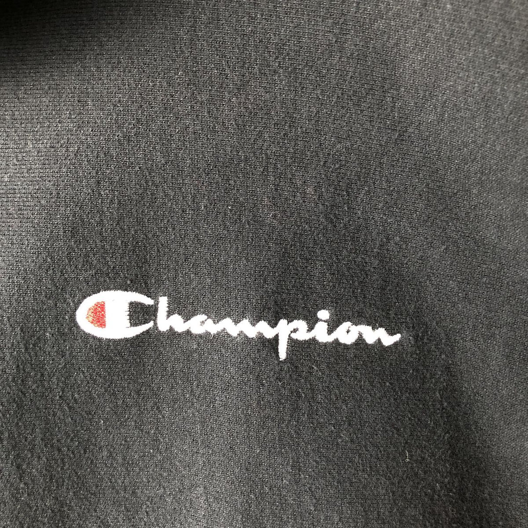 Champion REVERSE WEAVE Reverse Weave Sweat Pullover Hoodie Men's L size cotton black type Vintage Second Hand