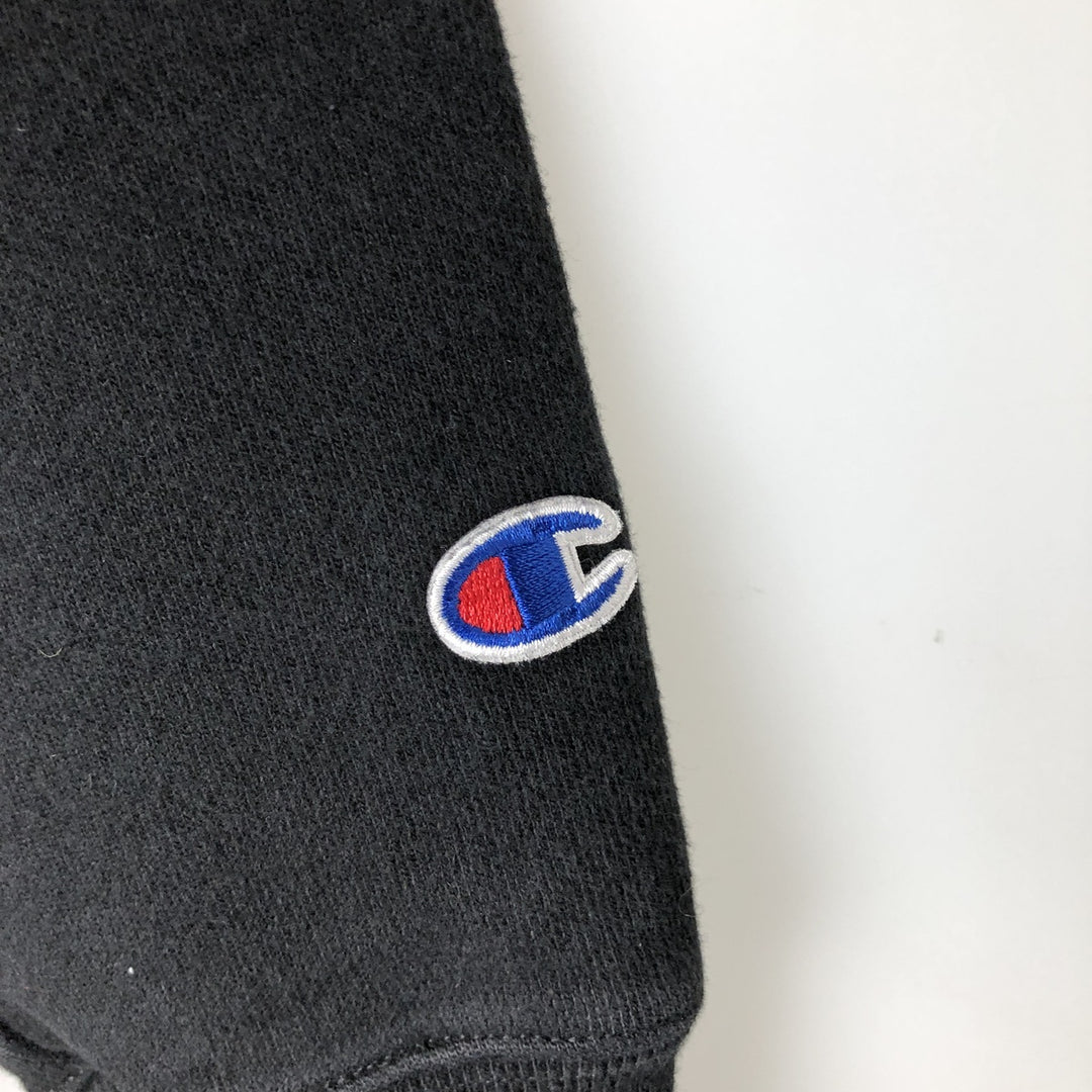 Champion REVERSE WEAVE Reverse Weave Sweat Pullover Hoodie Men's L size cotton black type Vintage Second Hand