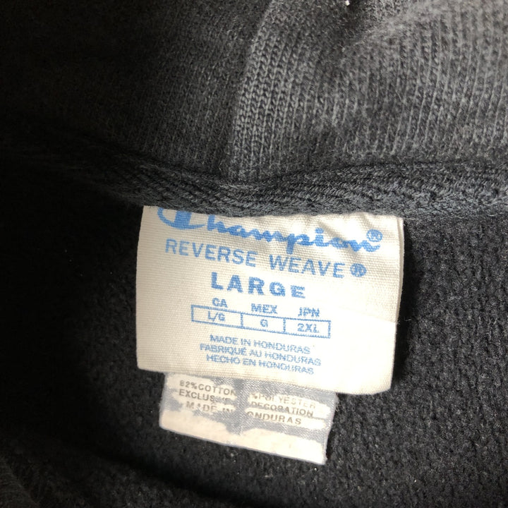 Champion REVERSE WEAVE One-Point Sweat Pullover Hoodie, Men's Size L (approx.) cotton black type Vintage Second Hand