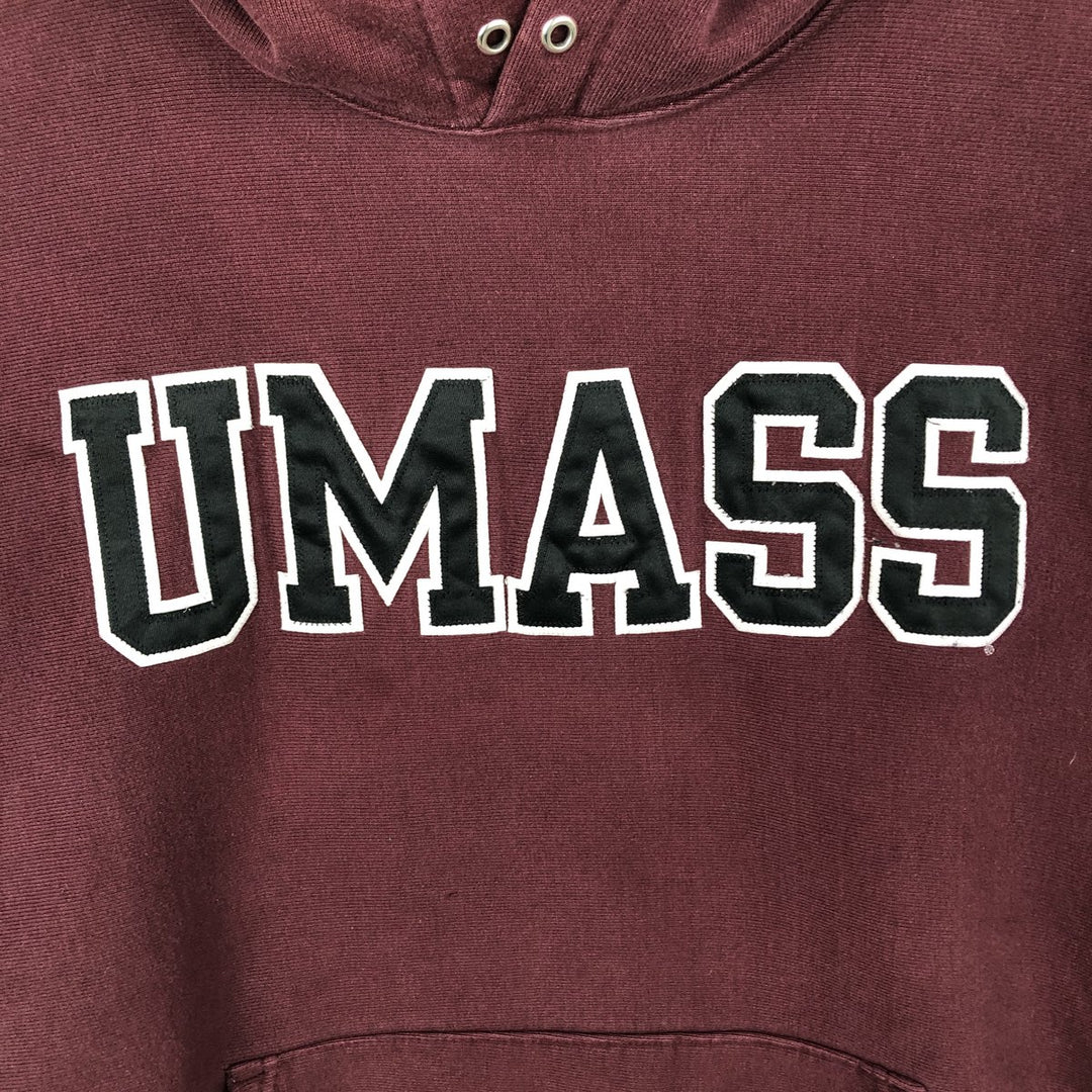 2000'S Champion Original Reverse Weave College Pullover Hoodie, Men's XL cotton burgundy type Vintage Second Hand