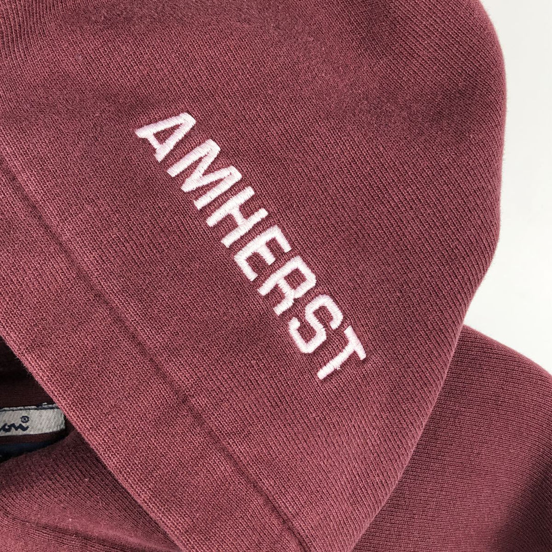 2000'S Champion Original Reverse Weave College Pullover Hoodie, Men's XL cotton burgundy type Vintage Second Hand