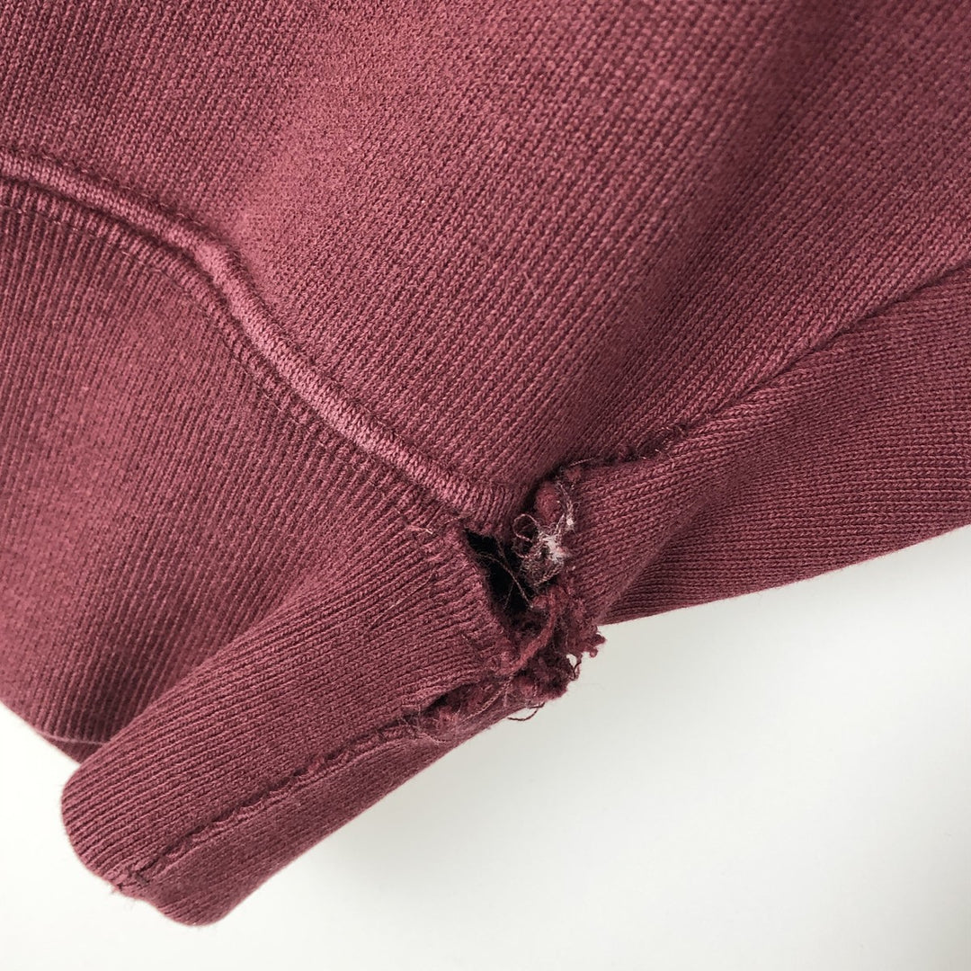 2000'S Champion Original Reverse Weave College Pullover Hoodie, Men's XL cotton burgundy type Vintage Second Hand