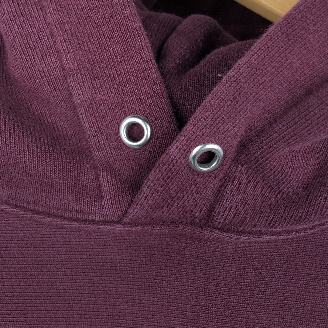 2000'S Champion Original Reverse Weave College Pullover Hoodie, Men's XL cotton burgundy type Vintage Second Hand