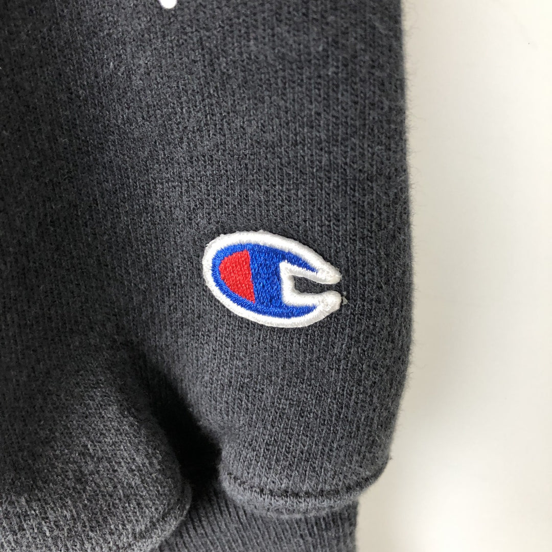 2000'S Champion Premium Reverse Weave Sweatshirt Pullover Hoodie, Men's XL cotton black type Vintage Second Hand