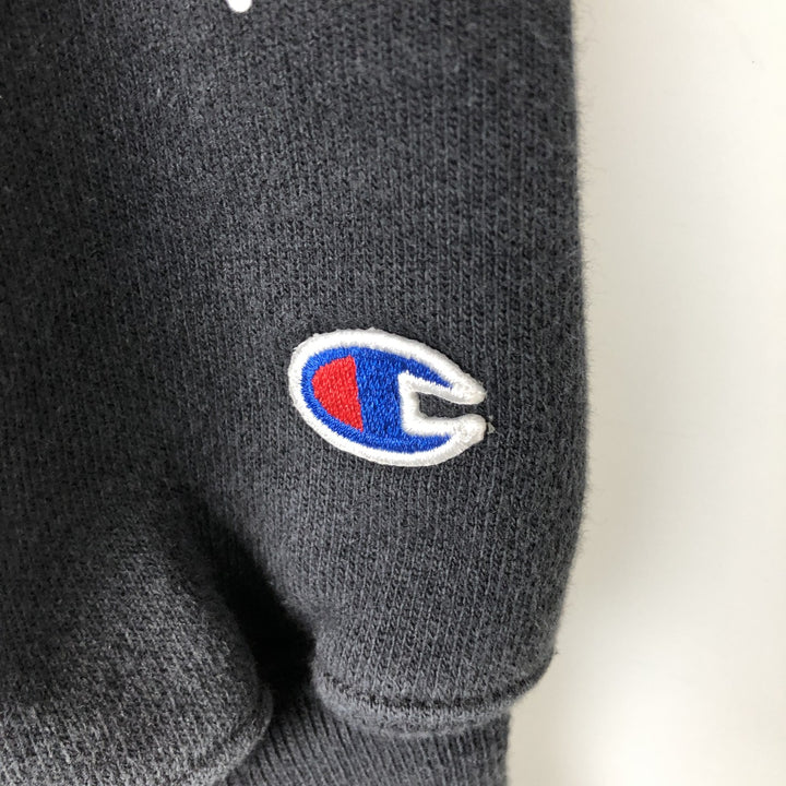2000'S Champion Premium Reverse Weave Sweatshirt Pullover Hoodie, Men's XL cotton black type Vintage Second Hand