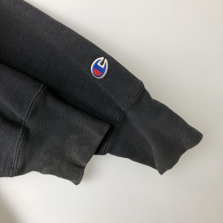 2000'S Champion Premium Reverse Weave Triple Print College Sweatshirt Pullover Hoodie, Men's XXL equivalent. unclear black type Vintage Second Hand