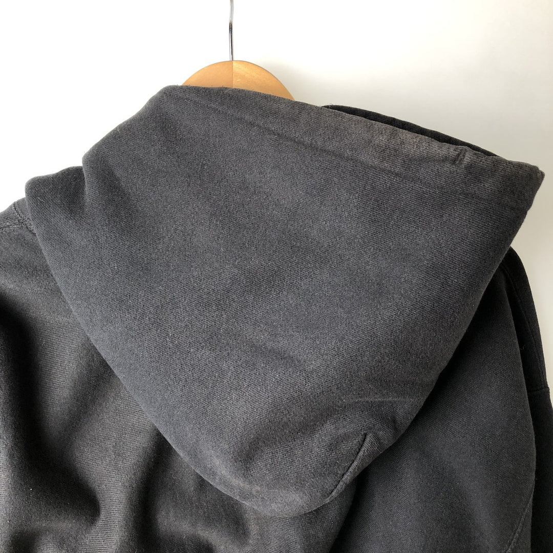 2000'S Champion Premium Reverse Weave Triple Print College Sweatshirt Pullover Hoodie, Men's XXL equivalent. unclear black type Vintage Second Hand