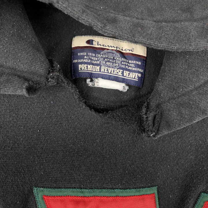 Champion PREMIUM REVERSE WEAVE Sweat Pullover Hoodie (Men's XL equivalent) unclear black type Vintage Second Hand