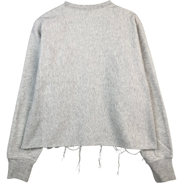 Champion REVERSE WEAVE Cut-off Sweatshirt (Men's Size M) unclear white type Vintage Second Hand