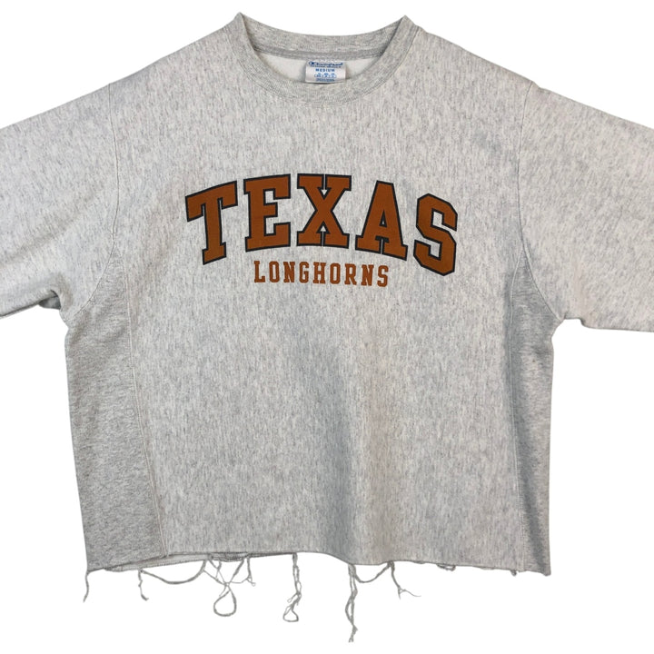 Champion REVERSE WEAVE Cut-off Sweatshirt (Men's Size M) unclear white type Vintage Second Hand