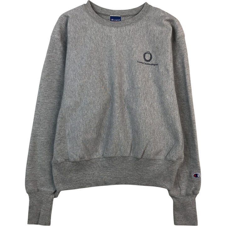 2000'S Champion Reverse Weave Advertising Sweatshirt (Men's Size M) cotton gray type Vintage Second Hand