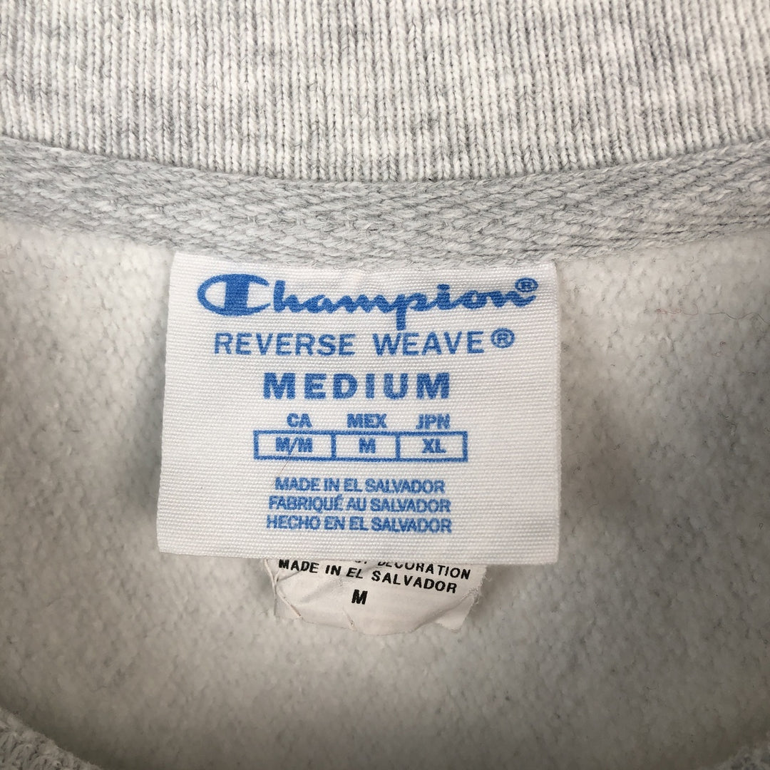 Champion REVERSE WEAVE Reverse Weave College Sweatshirt Trainer Men's M size cotton white type Vintage Second Hand