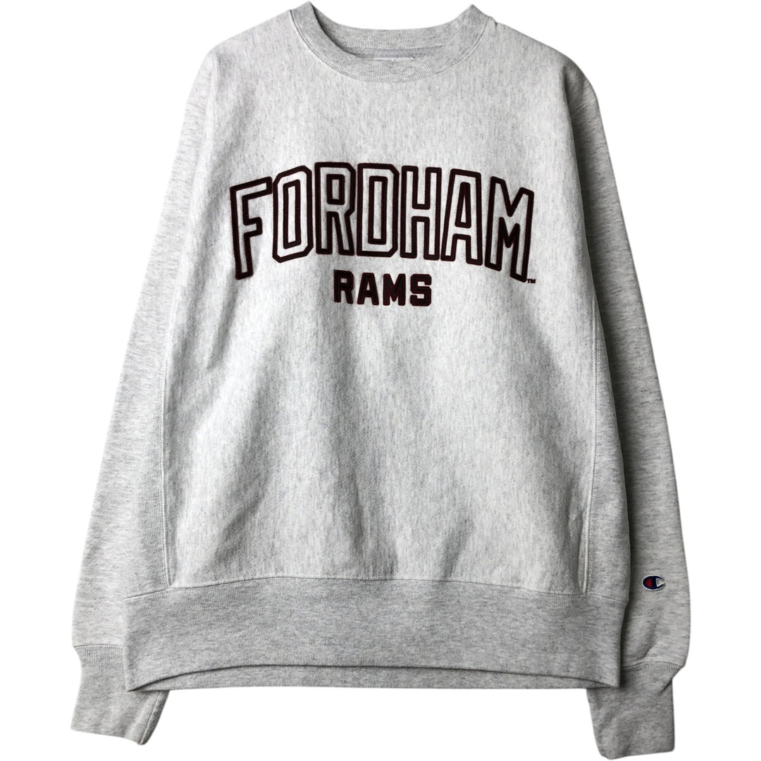 Champion REVERSE WEAVE Reverse Weave Sweatshirt Trainer Men's M size cotton white type Vintage Second Hand