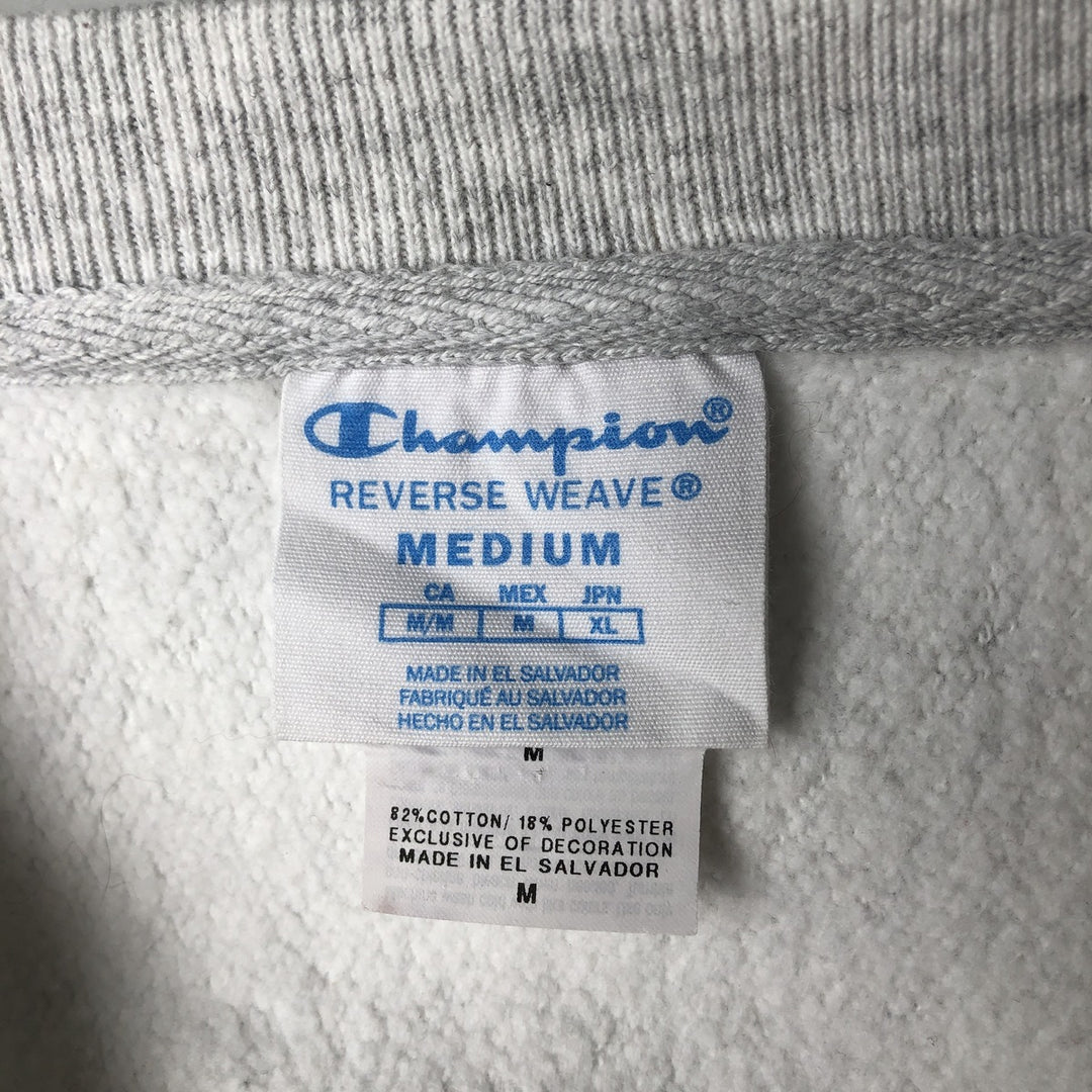 Champion REVERSE WEAVE Reverse Weave Sweatshirt Trainer Men's M size cotton white type Vintage Second Hand