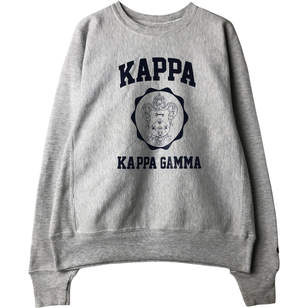 2000'S Champion Premium Reverse Weave College Sweatshirt (Men's Size M) cotton gray type Vintage Second Hand