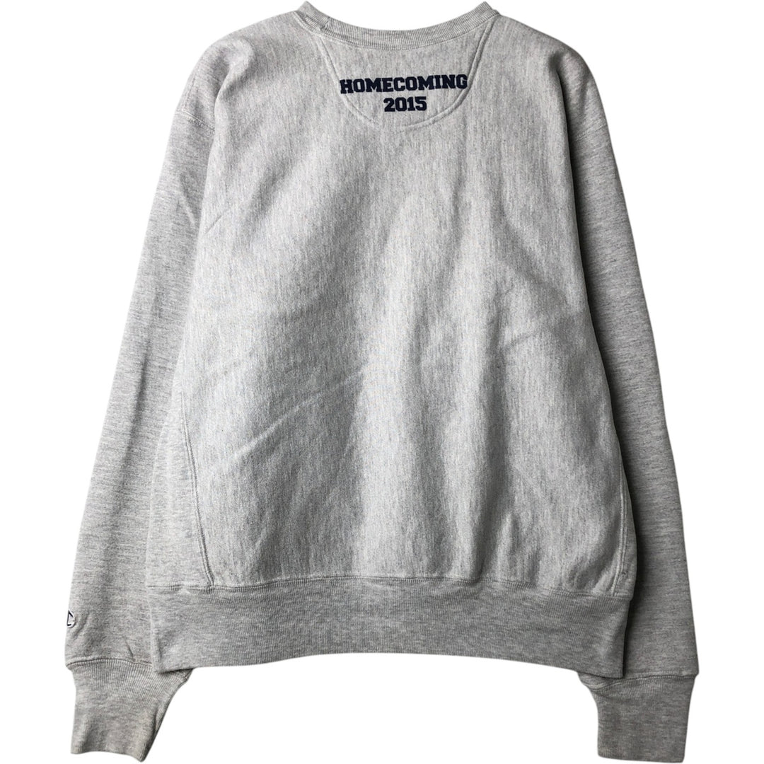 2000'S Champion Premium Reverse Weave College Sweatshirt (Men's Size M) cotton gray type Vintage Second Hand