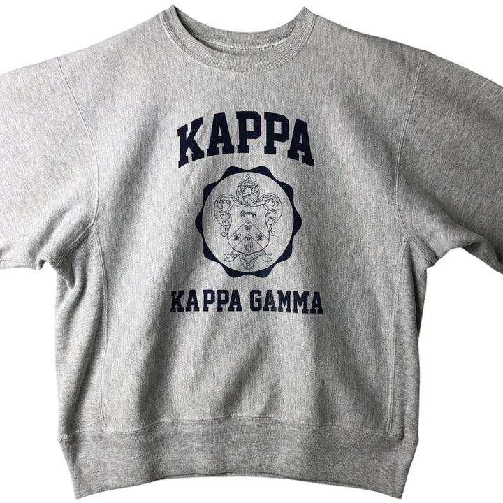 2000'S Champion Premium Reverse Weave College Sweatshirt (Men's Size M) cotton gray type Vintage Second Hand