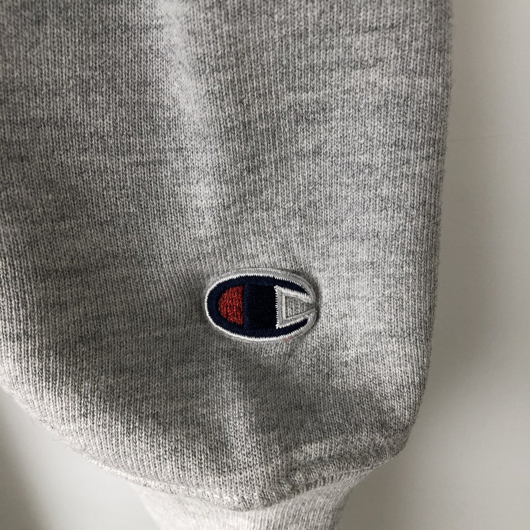2000'S Champion Premium Reverse Weave College Sweatshirt (Men's Size M) cotton gray type Vintage Second Hand