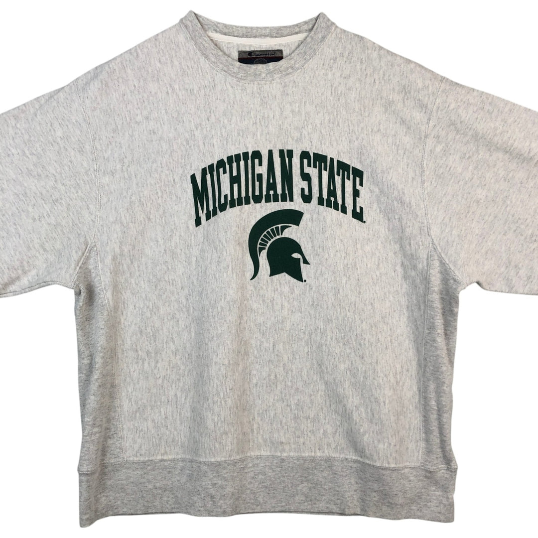 2000'S Champion Original Reverse Weave College Character Sweatshirt (Men's XL equivalent) unclear white type Vintage Second Hand