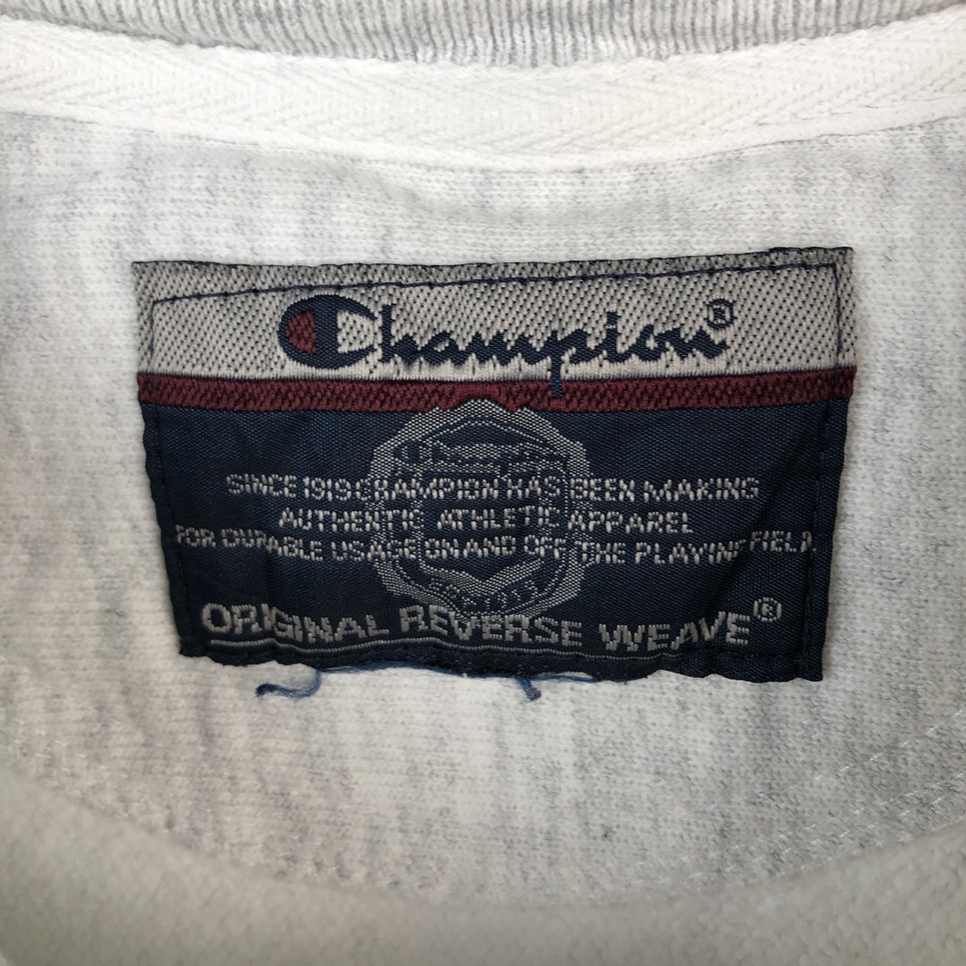 2000'S Champion Original Reverse Weave College Character Sweatshirt (Men's XL equivalent) unclear white type Vintage Second Hand