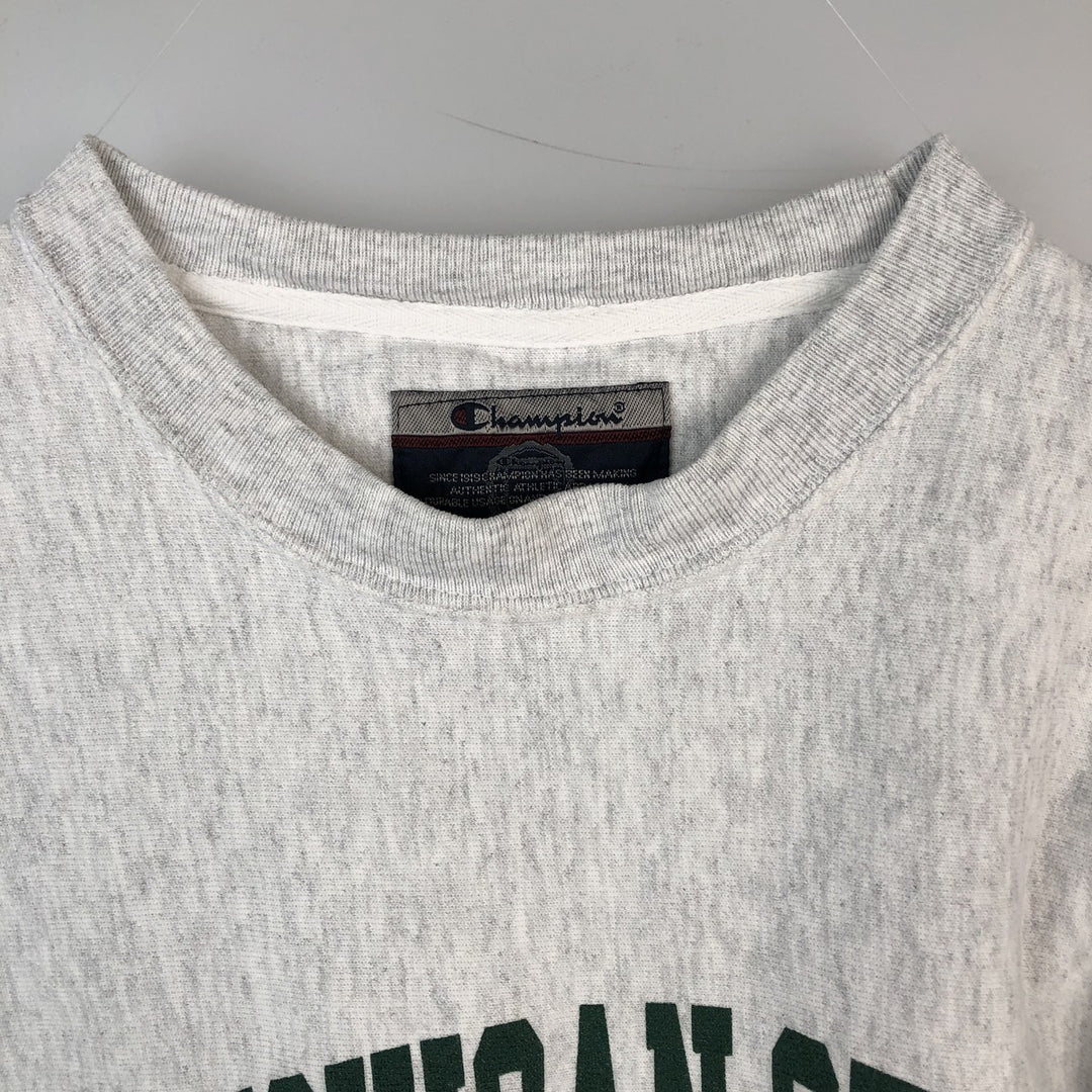 2000'S Champion Original Reverse Weave College Character Sweatshirt (Men's XL equivalent) unclear white type Vintage Second Hand
