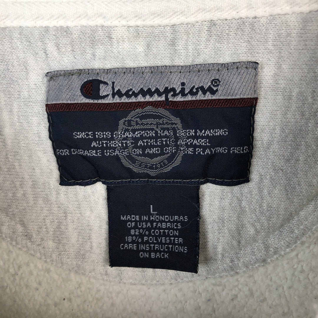 2000'S Champion College Sweatshirt, Men's Size L cotton white type Vintage Second Hand