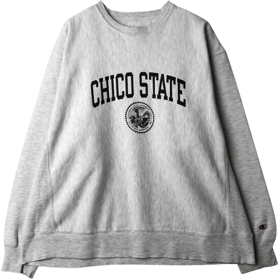 00'S Champion Original Reverse Weave College Sweatshirt Trainer Men's XL cotton white type Vintage Second Hand
