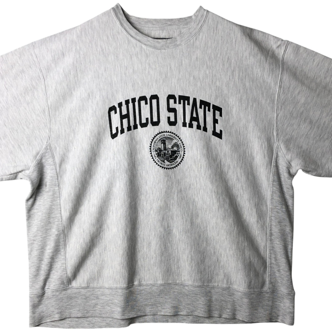 00'S Champion Original Reverse Weave College Sweatshirt Trainer Men's XL cotton white type Vintage Second Hand
