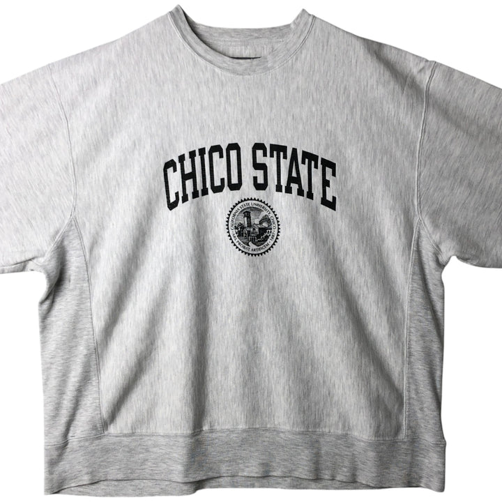 00'S Champion Original Reverse Weave College Sweatshirt Trainer Men's XL cotton white type Vintage Second Hand